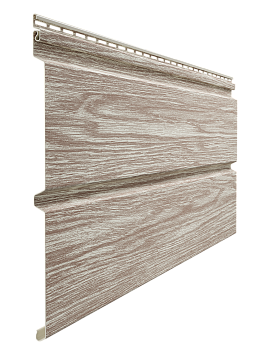 Виниловый сайдинг Docke, Брус D6S, L=3600х300 мм серия Lux Монреаль, цвет: орех