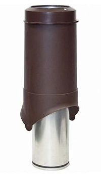 Вентиляционный выход Krovent Pipe-VT IS 150/700 мм коричневый