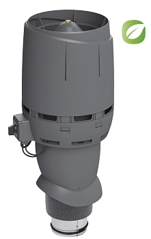 FLOW вентилятор Vilpe, ЕCo125 Р, 125/ ИЗ/ 500 мм серый