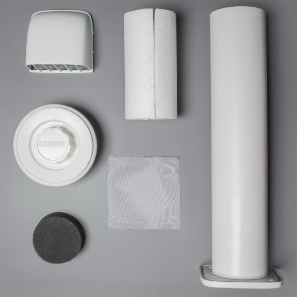 Приточный вентиль Krovent белый