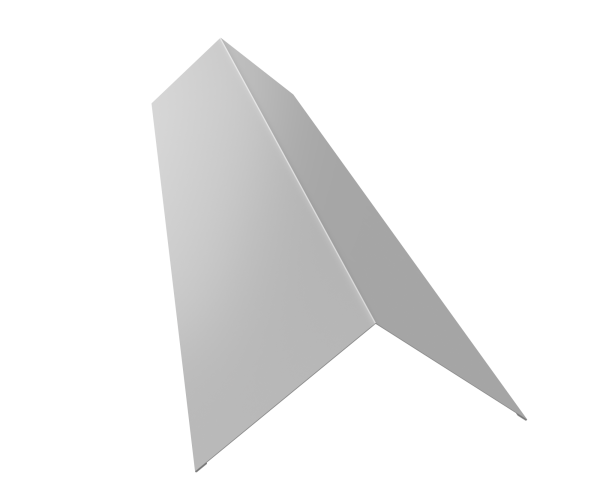 GL Планка конька плоского, 145х145 мм 0.45 мм, PE-Double, RAL 9003, L=3000 мм