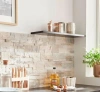 Кварцит, 3D панель из камня, 350х180 мм, Modern Beige Quartz