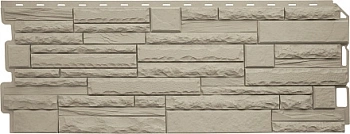 Фасадные панели Альта Профиль, Камень скалистый ЭКО, 1170 х 450 мм цвет: кремовый
