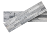 Мрамор, 3D панель из камня, 600х150 мм, Classic Cloudy Grey, 8 шт/уп