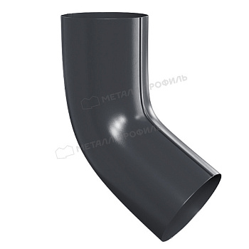 Колено сливное Ø100 мм Металл Профиль Foramina, PUR, RAL 7024