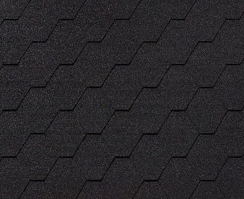 Битумная черепица RoofShield, Фемили Eco Lite, стандарт цвет: графитно-черный, 3 м² / уп.