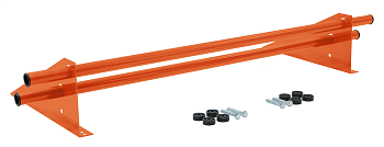 Снегозадержатель трубчатый, универсальный Optima, L=1000 мм, 2 опоры, 2 трубы, круг Ø25 мм RAL 2004