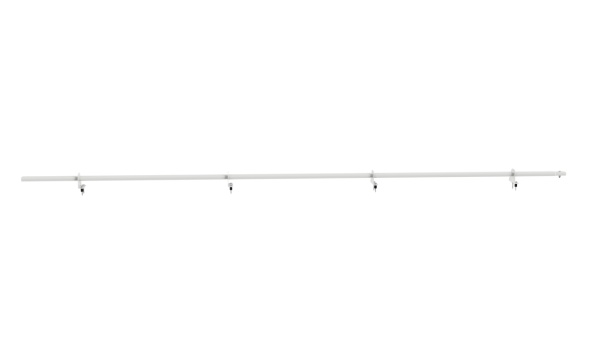 Снегозадержатель на металлочерепицу BORGE, однотрубчатый, L=3000 мм, RAL 9003
