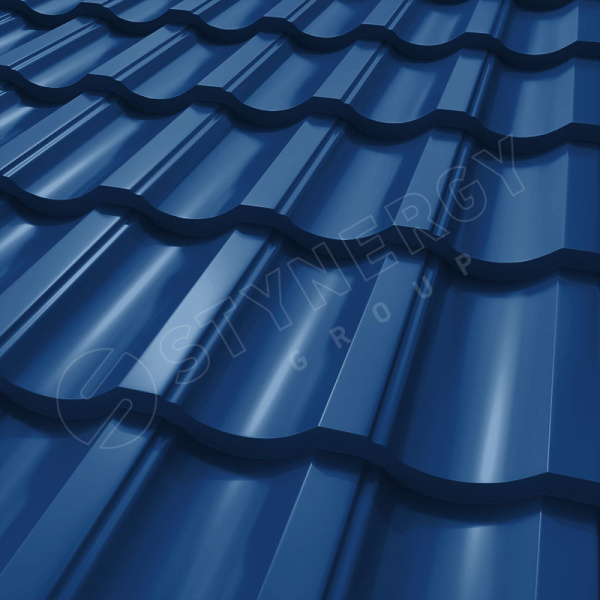 Металлочерепица Stynergy, Garda 0.5 мм, Corundum, RAL 5005