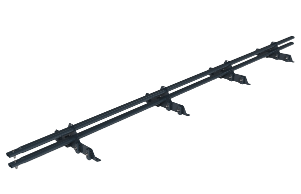 Снегозадержатель для фальцевой кровли Roofsystems Prestige Master фальц, 4 опоры, 2 трубы, овал 45х25, L=3000 мм, RAL 7024