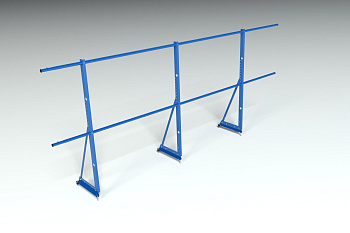 Ограждение кровельное, универсальное Roofsystems Econom, H=1200 мм RAL 5005, L=3000 мм