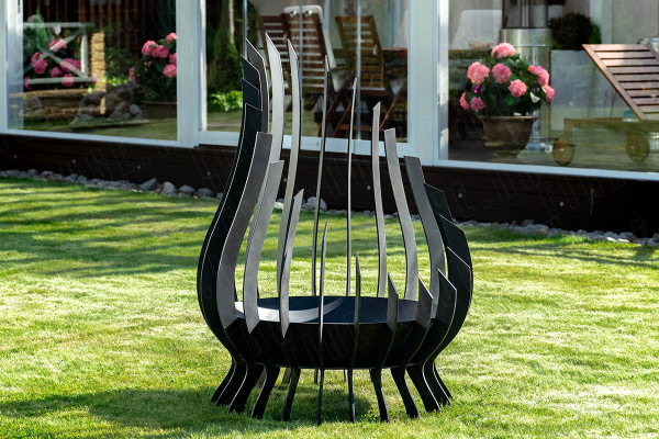 Костровой очаг Лотос, Ø513х868, Н=1180 мм, сталь 6 мм