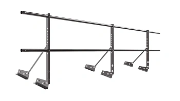 Ограждение кровельное для фальцевой кровли NewLine, H=600 мм, L= 3000 мм RAL 8019