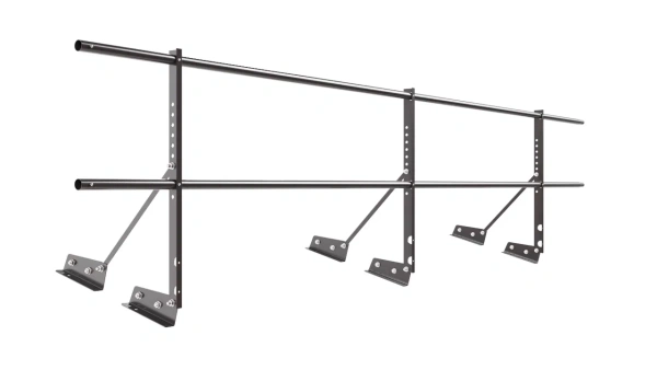 Ограждение кровельное для фальцевой кровли NewLine, H=600 мм, L= 3000 мм RAL 8019