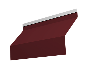 Ламель для забора жалюзи, Milan, с пленкой 0.45 мм, PE, RAL 3005