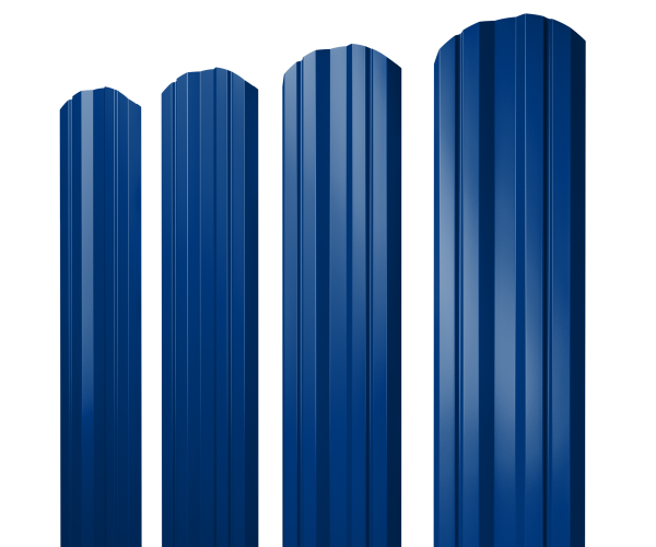 GL Штакетник Twin, фигурный 0.45 мм, PE, RAL 5002