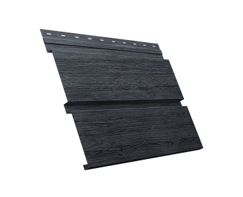 GL Софит металлический Квадро Брус, с перфорацией 0.45 мм, Print Premium, Grey Wood TwinColor