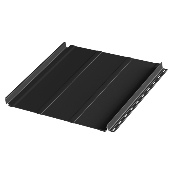 Фальцевая панель Aquaclick, Силуэт 2, с подгибом 0.5 мм, PU Matt, Zn 275 г/м², RAL 9005