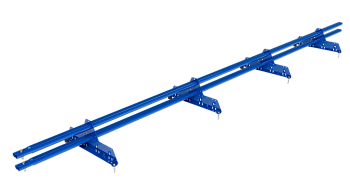 Снегозадержатель универсальный Roofsystems Prestige Next 4 опоры, 2 трубы, овал 45х25, L=3000 мм, RAL 5005