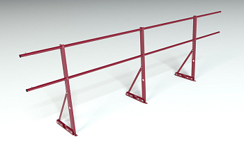 Ограждение кровельное для фальцевой кровли Roofsystems Econom фальц, H=900 мм RAL 3005, L=3000 мм