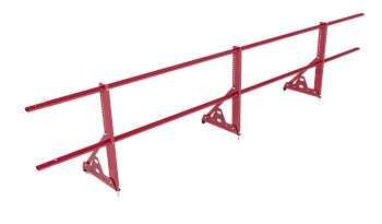 Ограждение кровельное, универсальное Promo Next, H=600 мм RAL 3005, L=3000 мм