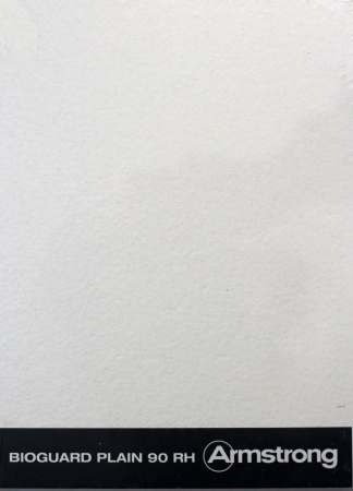 Плита потолочная Armstrong, твердое мин. волокно, 12 мм, 600х600 мм, Bioguard Plain 90 RH, Parmetol CF 8, цвет: белый