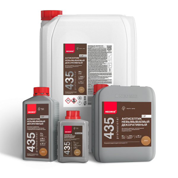 Неомид 435, антисептик невымываемый для древесины, декоративный, концентрат,  уп 5 кг