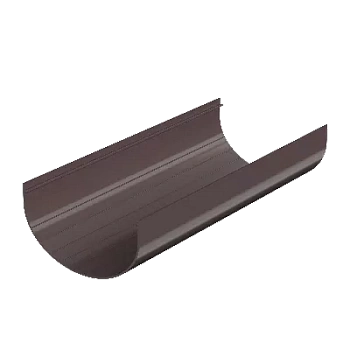 Желоб водосточный, Технониколь, оптима Ø 120 мм, L=1500 мм, цвет: темно-коричневый