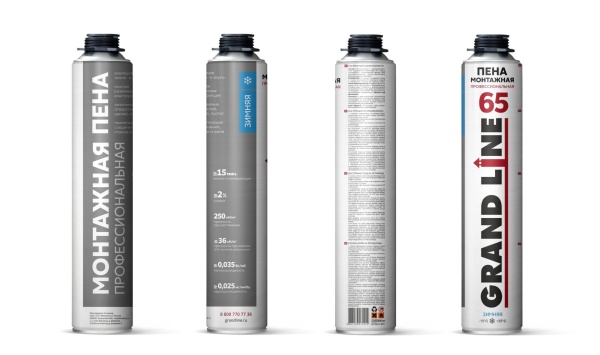 Пена монтажная Grand Line 65 зимняя, 800 мл