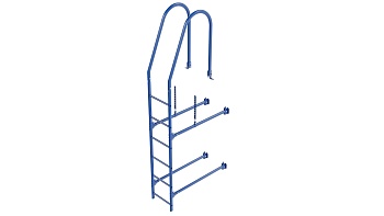 Фасадная лестница Borge, верхняя секция, L=1800 мм RAL 5005
