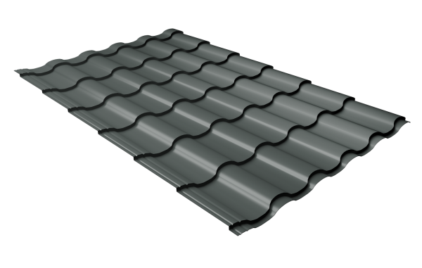 Профиль волновой Grand Line кредо 0.45 мм, PE, RAL 7005