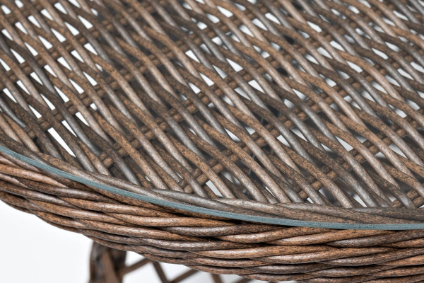 Стол плетеный круглый Эспрессо, Ø 80 см, высота 75 см цвет: коричневый