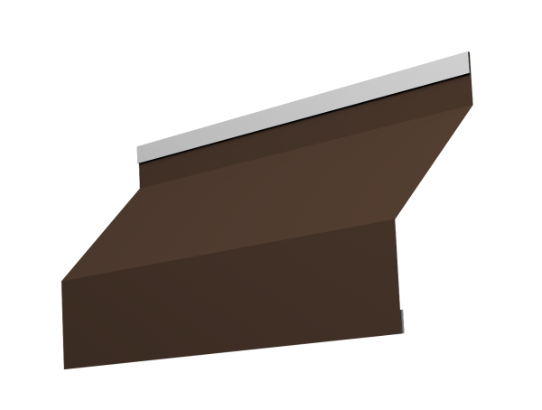 Ламель для забора жалюзи, Milan, с пленкой 0.45 мм, PE, RAL 8017