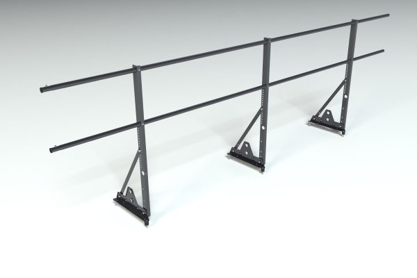 Ограждение кровельное, универсальное Roofsystems Econom Smart, H=900 мм RAL 9005, L=3000 мм