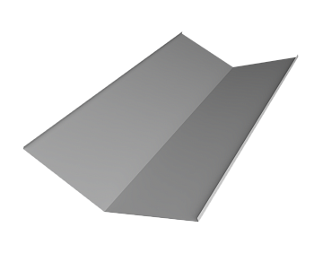 GL Планка ендовы нижней, 300х300 мм 0.5 мм, Satin, RAL 9006, L=3000 мм