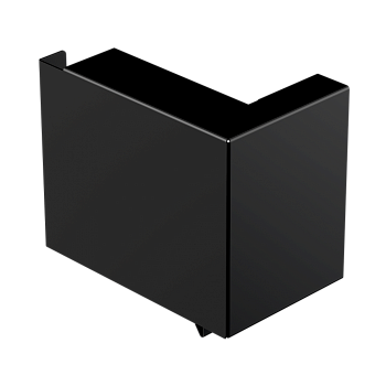 Заглушка левая к лицевой планке, Galeco STAL 2 125/80 х 80 мм, RAL 9005