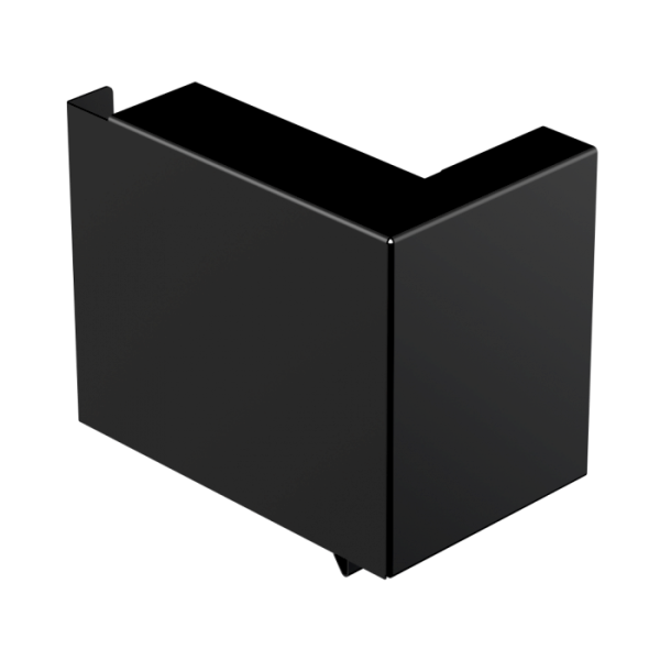 Заглушка левая к лицевой планке, Galeco STAL 2 125/80 х 80 мм, RAL 9005
