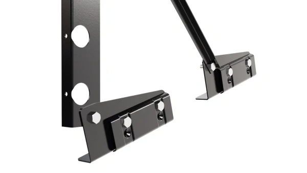 Ограждение кровельное для фальцевой кровли NewLine, H=600 мм, L= 3000 мм RAL 9005