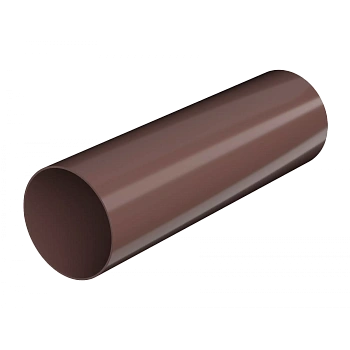 Труба водосточная, Технониколь пвх, стандарт Ø82 мм, L=1500 мм, цвет: коричневый