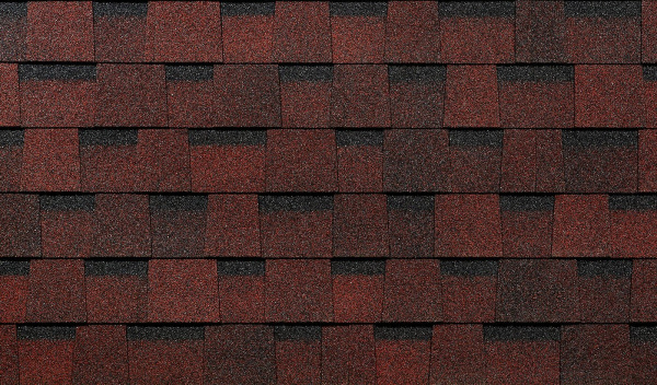 Ламинированная битумная черепица, Docke, Dragon Europa цвет: красный, 2.5 м² / уп.