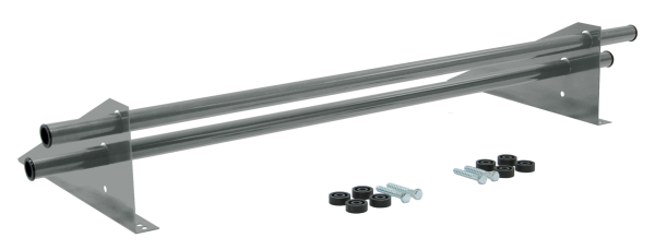 Снегозадержатель трубчатый, универсальный Optima, L=1000 мм, 2 опоры, 2 трубы, круг Ø25 мм RAL 7005