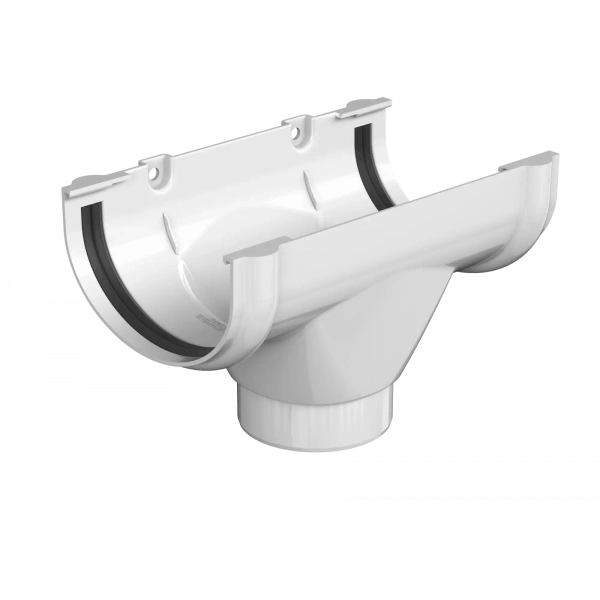 Воронка желоба Технониколь, оптима Ø 120 мм, цвет: белый