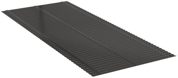 Eurovent VALLEY Q Ребристый желобок ендовы 500 х 2000 мм, цвет: серо-коричневый