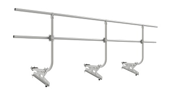 Ограждение кровельное для металлочерепицы Borge, H=900 мм, L= 3000 мм RAL 9006