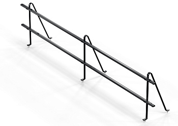 Ограждение кровельное универсальное Orima SYP, H=600 мм, L= 3000 мм RR 33