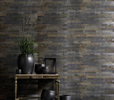 3D панель Кварцит 600х150 мм, Natural Deoli Green