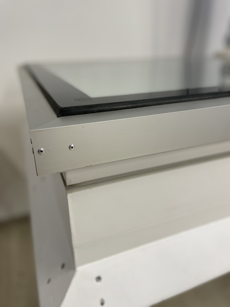 Глухой зенитный фонарь Werso, с плоским закаленным стеклом, 120х120 см 2-х камерный стеклопакет