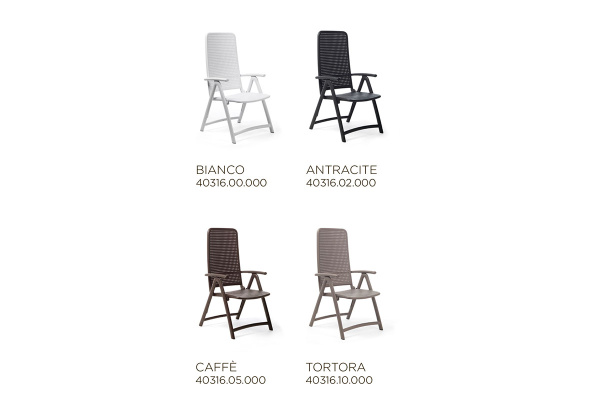 Кресло Darsena складное цвет: белый