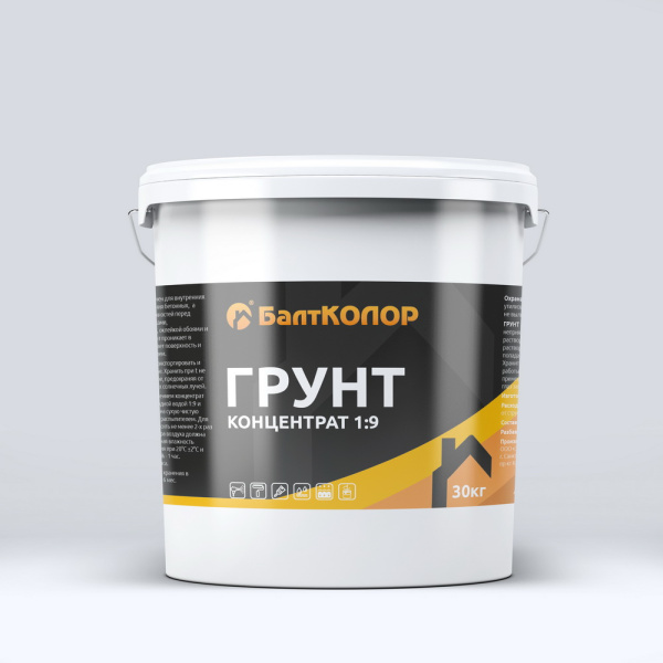 Грунт Балтколор пропиточный, концентрат 1:9, уп 30 кг