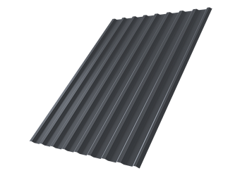 Профилированный лист GL C20 R, 0.4 мм, PE, RAL 7024